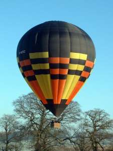 G-BYKZ hot air balloon, a SKY 140-24. Photograph by Balloon Spotters Archive