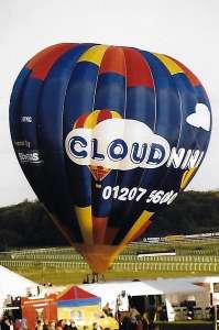 G-BYMG hot air balloon, a Cameron A-210. Photograph by A Gibson