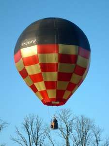 G-BYMW hot air balloon, a Jones C Boland 52-12, added to the archive 7 September 2026. Photograph by Balloon Spotters Archive