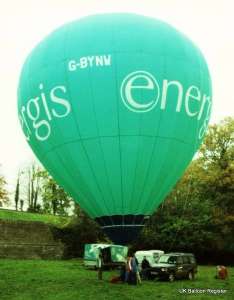Energis hot air balloon G-BYNW, a Cameron H-34, added to the archive 7 September 2026. Photograph by Mel Kirby