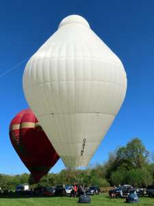 Ralph hot air balloon G-BYNX, a Cameron RX-105, added to the archive 7 September 2026. Photograph by G Bann