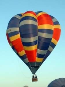 G-BYOK hot air balloon, a Cameron V-90. Photograph by Balloon Spotters Archive