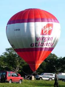 G-BYOX hot air balloon, a Cameron Z-90. Photograph by Balloon Spotters Archive