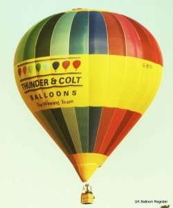G-BYPV hot air balloon, a Cameron Balloons Colt 120A. Photograph by Mel Kirby