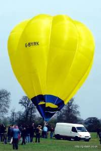 G-BYRK hot air balloon, a Cameron V-42. Photograph by Mike Clarke