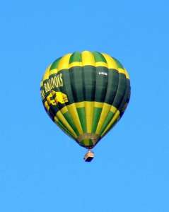 G-BYSM hot air balloon, a Cameron A-210. Photograph by Balloon Spotters Archive
