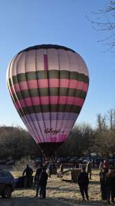 G-BZBJ hot air balloon, a Lindstrand Balloons LBL 77A. Photograph by Dave