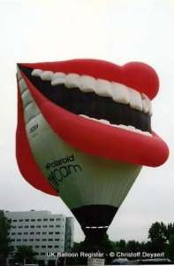 G-BZBV hot air balloon, a Cameron LIPS-90. Photograph by Christoff Deyaert