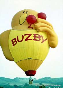 G-BZBY hot air balloon, a Colt 56 Buzby, added to the archive 7 September 2026. Photograph by Ray Barber