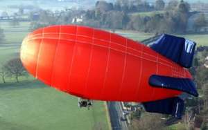 G-BZFU hot air balloon, a Lindstrand Balloons LBL HS-110. Photograph by Lindstrand Balloons