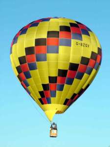 G-BZGV hot air balloon, a Lindstrand Balloons LBL 77A. Photograph by Balloon Spotters Archive