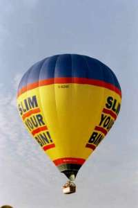 G-BZHX hot air balloon, a Cameron Balloons Thunder AX11-250 S2. Photograph by Paul Coman
