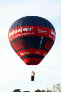 G-BZIH hot air balloon, a Lindstrand Balloons LBL 31A. Photograph by Bill Teasdale