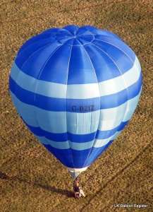 G-BZIZ hot air balloon, an Ultramagic H-31. Photograph by Matt Cleaves