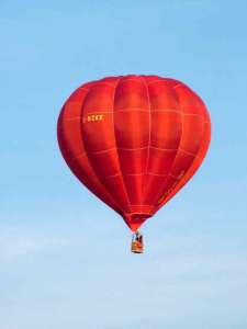 G-BZKE hot air balloon, a Lindstrand Balloons LBL 77B. Photograph by Balloon Spotters Archive