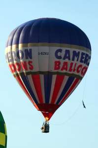 G-BZKU hot air balloon, a Cameron Z-105. Photograph by G Bann