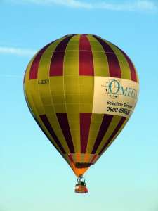 G-BZKV hot air balloon, a Cameron Balloons SKY 90-24. Photograph by Balloon Spotters Archive