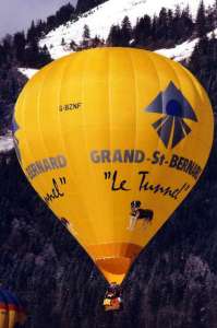 G-BZNF hot air balloon, a Cameron Balloons Colt 120A. Photograph by Bill Teasdale