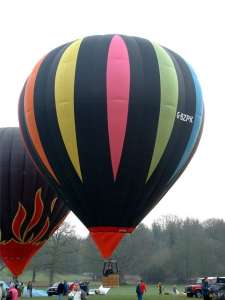 G-BZPK hot air balloon, a Cameron C-80. Photograph by Balloon Spotters Archive