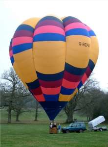 G-BZPW hot air balloon, a Cameron V-77, added to the archive 7 September 2026. Photograph by Balloon Spotters Archive