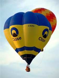 G-BZRU hot air balloon, a Cameron V-90. Photograph by Balloon Spotters Archive