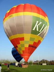G-BZRZ hot air balloon, a Cameron Balloons Thunder AX11-250 S2. Photograph by Mel Kirby