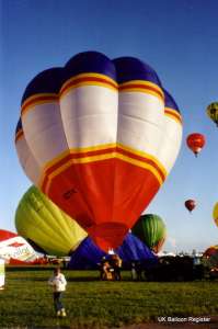 G-BZTK hot air balloon, a Cameron V-90. Photograph by K Boon