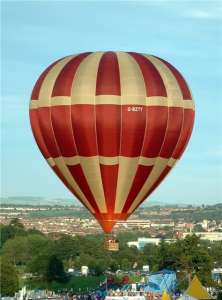 G-BZTT hot air balloon, a Cameron A-275. Photograph by Balloon Spotters Archive