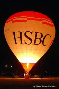 G-BZUD hot air balloon, a Lindstrand Balloons LBL 105A. Photograph by A Nimmo