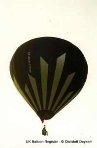 G-BZUK hot air balloon, a Lindstrand Balloons LBL 31A. Photograph by Christoff Deyaert