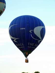 G-BZVU hot air balloon, a Cameron Z-105. Photograph by Balloon Spotters Archive
