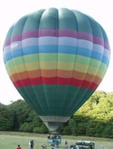G-BZXF hot air balloon, a Cameron A-210. Photograph by George Garcia