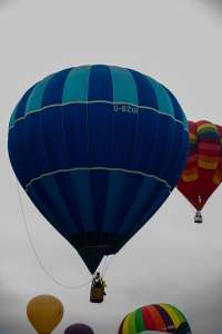 G-BZXR hot air balloon, a Cameron N-90, seen at Arrow, Warwickshire, United Kingdom on 31 May 2025. Photograph by Dave