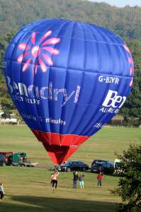 G-BZYR hot air balloon, a Cameron N-31. Photograph by G Bann