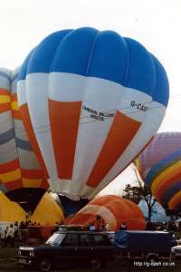 G-CAXF hot air balloon, added to the archive 27 August 2026. Photograph by Mike Clarke