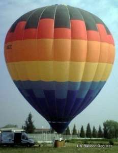 G-CBEC hot air balloon, a Cameron Z-105. Photograph by slowfly.it