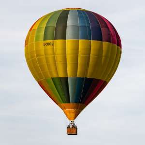 G-CBEJ hot air balloon, a Cameron Balloons Colt 120A. Photograph by Dave