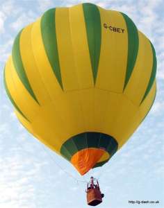 G-CBEY hot air balloon, a Cameron C-80. Photograph by JEM Ballooning