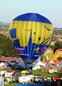 Bristol hot air balloon G-CBHW, a Cameron Z-105, added to the archive 7 September 2026. Photograph by Balloon Spotters Archive