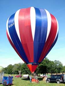 G-CBJS hot air balloon, a Cameron C-60. Photograph by Balloon Spotters Archive