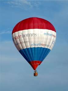 G-CBMC hot air balloon, a Cameron Z-105. Photograph by Balloon Spotters Archive