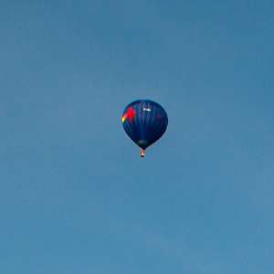 Arrow hot air balloon G-CBNI, a Lindstrand Balloons LBL 90A, seen at Leigh Woods, North Somerset, United Kingdom on 8 August 2014. Photograph by Dave