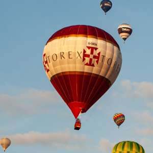 G-CBOW hot air balloon, a Cameron Z-120