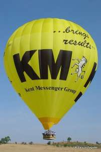 G-CBPZ hot air balloon, an Ultramagic N-300. Photograph by Mel Kirby