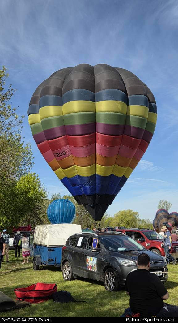 G-CBUO hot air balloon, a Cameron O-90