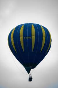 G-CBVD hot air balloon, a Cameron C-60, seen at Arrow, Warwickshire, United Kingdom on 31 May 2025. Photograph by Dave