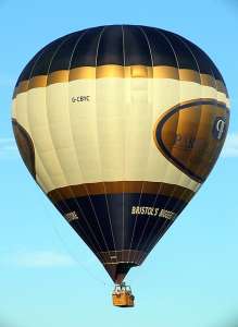 G-CBYC hot air balloon, a Cameron Z-275. Photograph by Balloon Spotters Archive