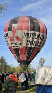 Mitsubishi Motors hot air balloon G-CCAR, a Cameron N-77