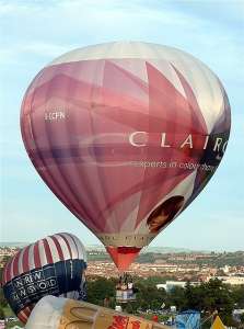 G-CCFN hot air balloon, a Cameron N-105. Photograph by Balloon Spotters Archive