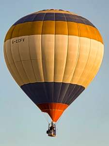 G-CCFV hot air balloon, a Lindstrand Balloons LBL 77A